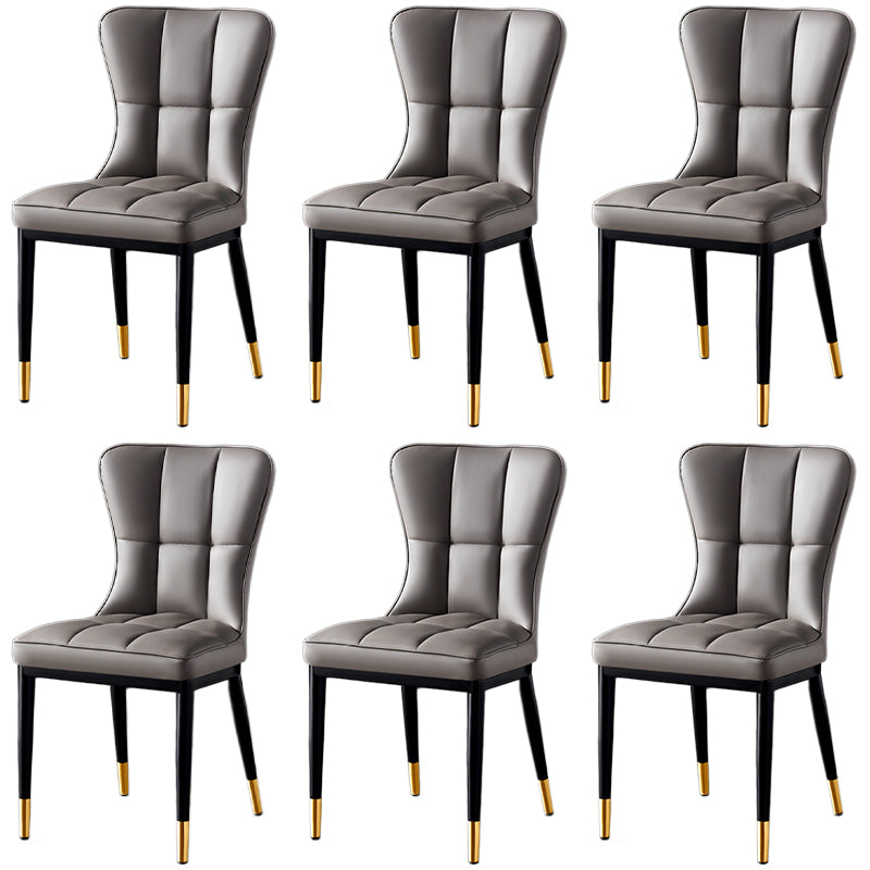 Parsons Dining Room Chair Glam Armless Dining Chairs for Home