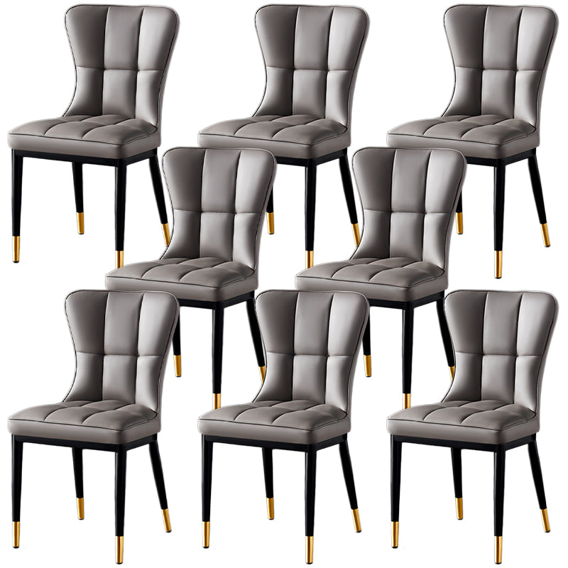 Parsons Dining Room Chair Glam Armless Dining Chairs for Home