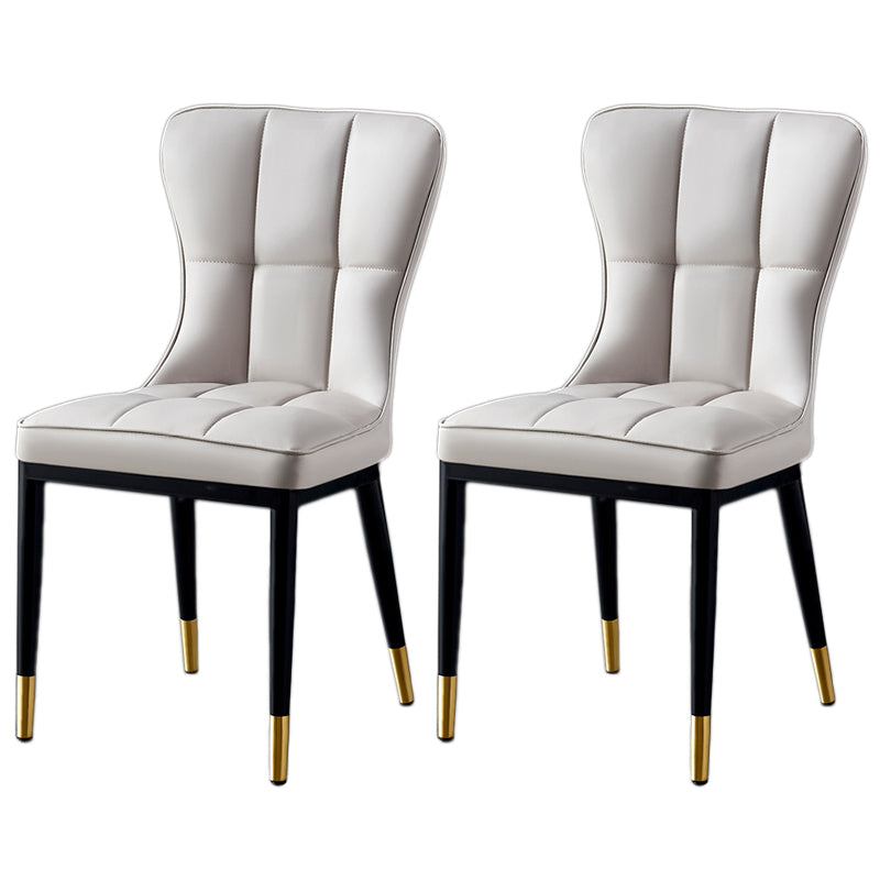Parsons Dining Room Chair Glam Armless Dining Chairs for Home