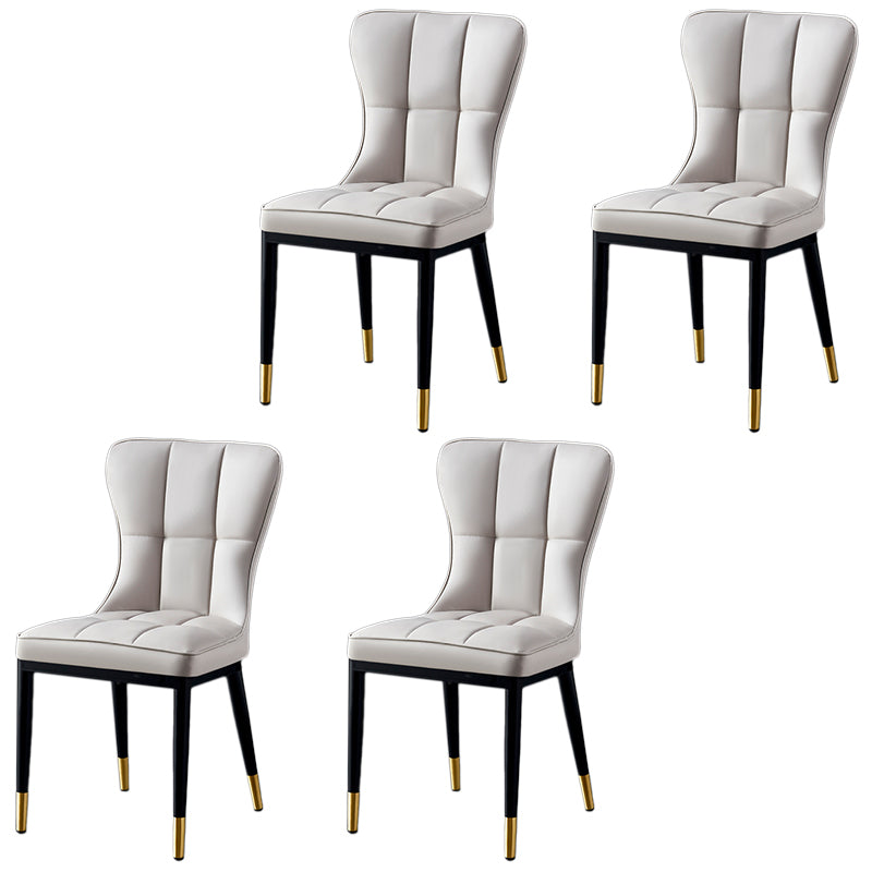 Parsons Dining Room Chair Glam Armless Dining Chairs for Home