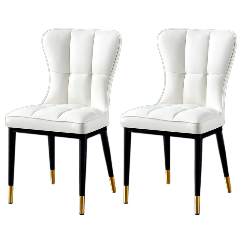 Parsons Dining Room Chair Glam Armless Dining Chairs for Home
