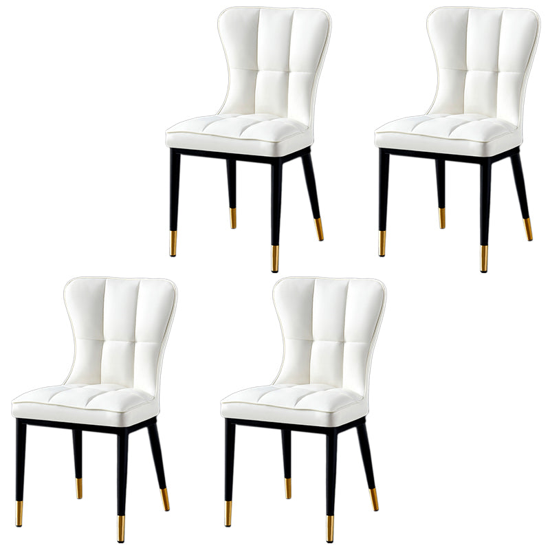 Parsons Dining Room Chair Glam Armless Dining Chairs for Home