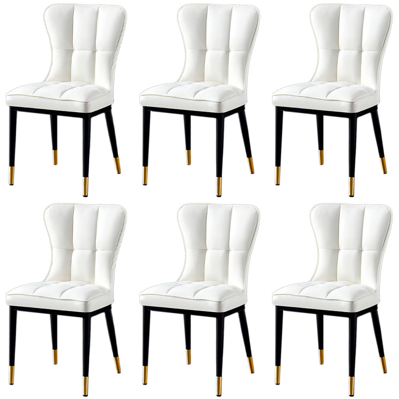 Parsons Dining Room Chair Glam Armless Dining Chairs for Home