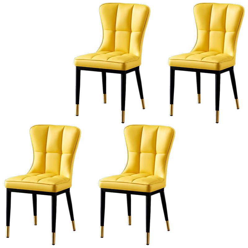 Parsons Dining Room Chair Glam Armless Dining Chairs for Home