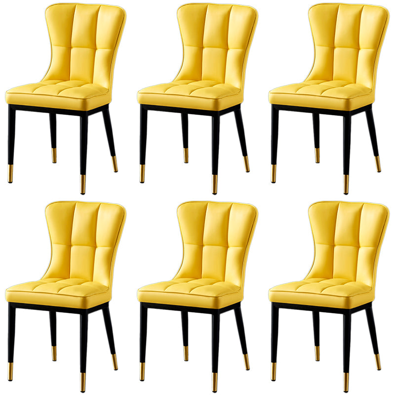 Parsons Dining Room Chair Glam Armless Dining Chairs for Home