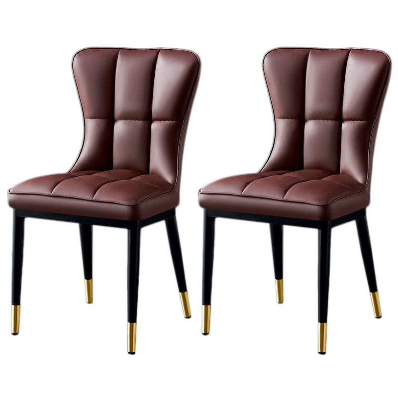 Parsons Dining Room Chair Glam Armless Dining Chairs for Home