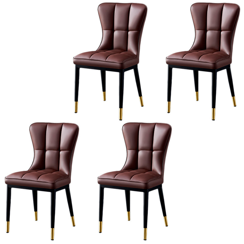 Parsons Dining Room Chair Glam Armless Dining Chairs for Home