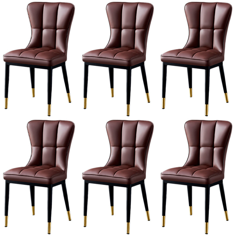 Parsons Dining Room Chair Glam Armless Dining Chairs for Home