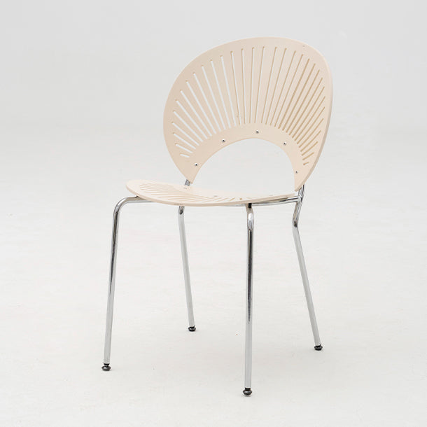 Modern Armless Dining Chairs Solid Wood Windsor Back Dining Side Chair