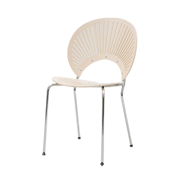 Modern Armless Dining Chairs Solid Wood Windsor Back Dining Side Chair