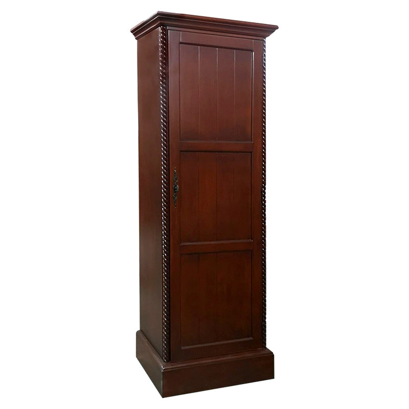 Coastal Cabinet with Hinged Door Wood Matte Finish Storage Cabinet