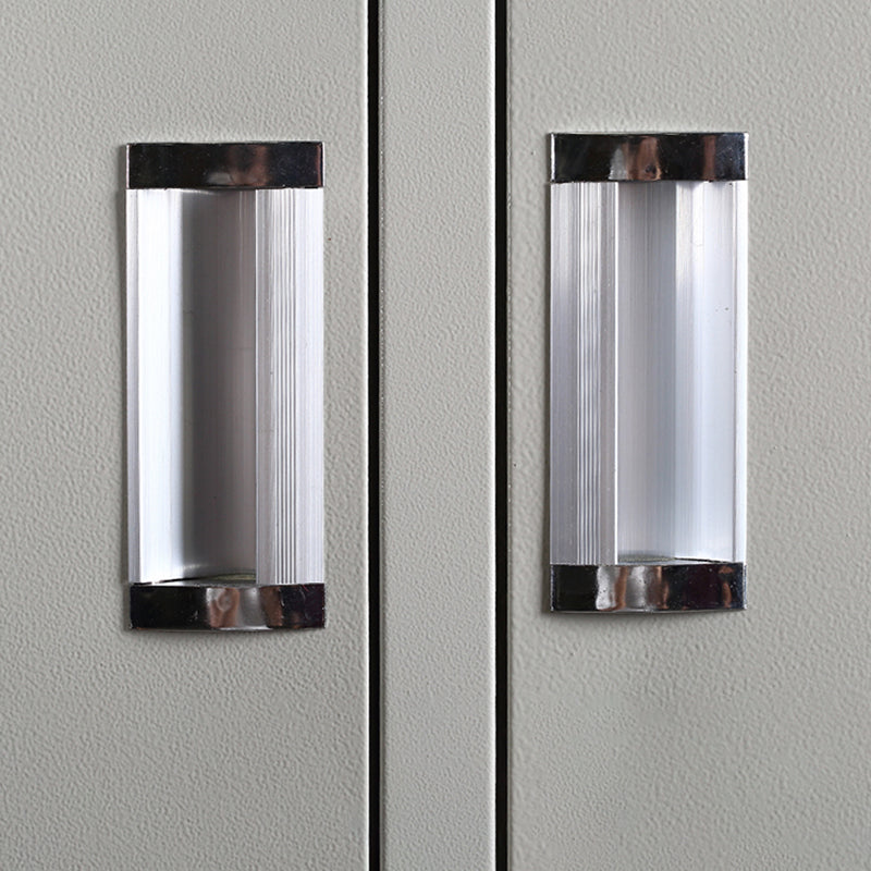 Metal Contemporary Cabinet for Home White Steel Storage Cabinet