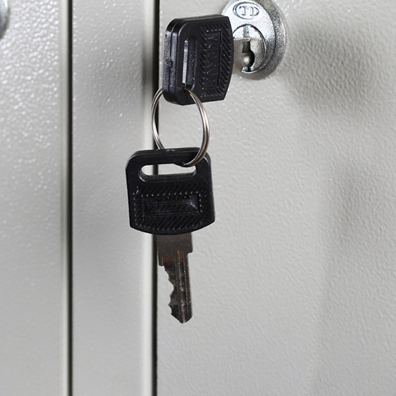 Metal Contemporary Cabinet for Home White Steel Storage Cabinet