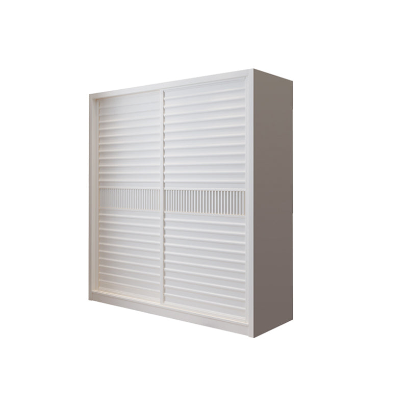 Modern White Wardrobe Armoire Wooden Wardrobe Cabinet with Shelves