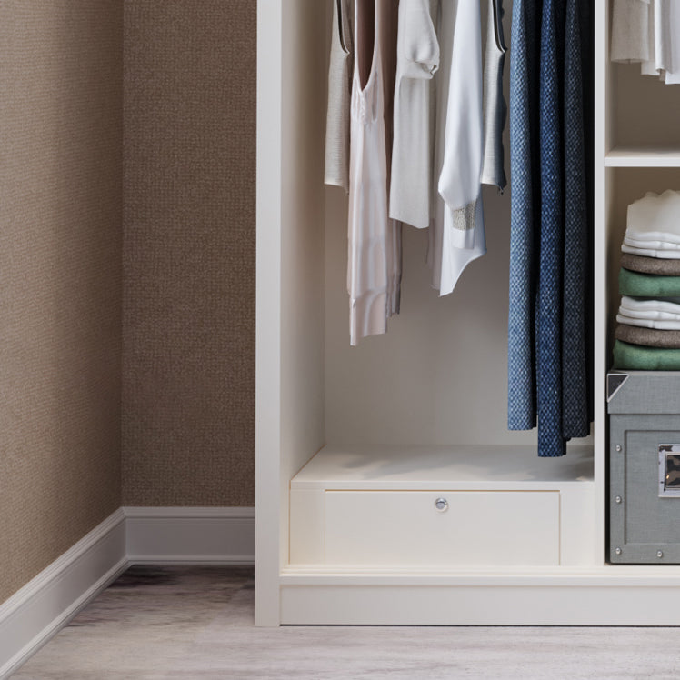 Modern White Wardrobe Armoire Wooden Wardrobe Cabinet with Shelves
