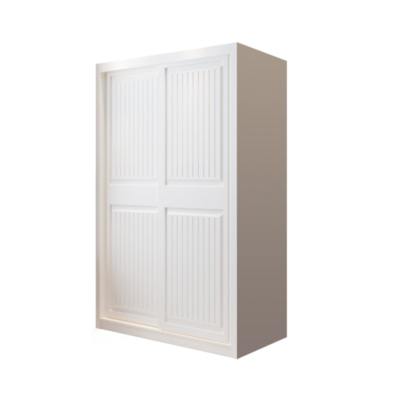White Engineered Wood Wardrobe Cabinet Modern Wardrobe Armoire