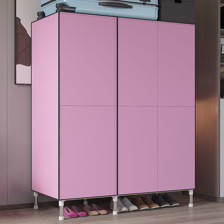 Metal Frame Wardrobe Cabinet Contemporary Style Wardrobe for Home