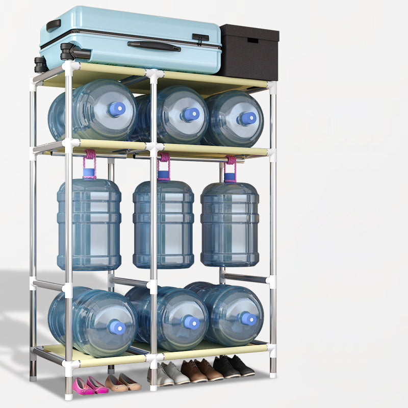 Metal Frame Wardrobe Cabinet Contemporary Style Wardrobe for Home