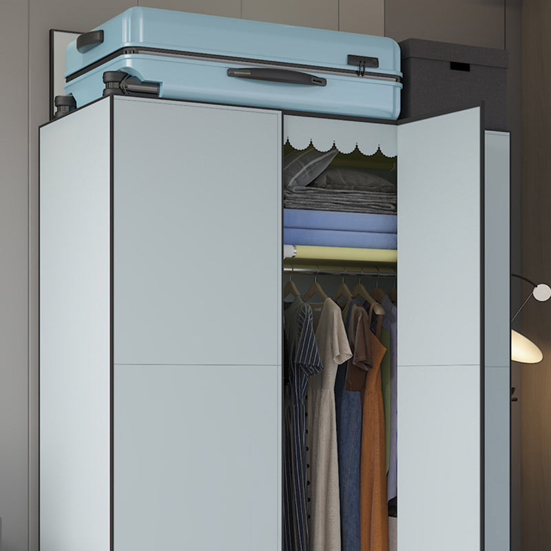 Metal Frame Wardrobe Cabinet Contemporary Style Wardrobe for Home