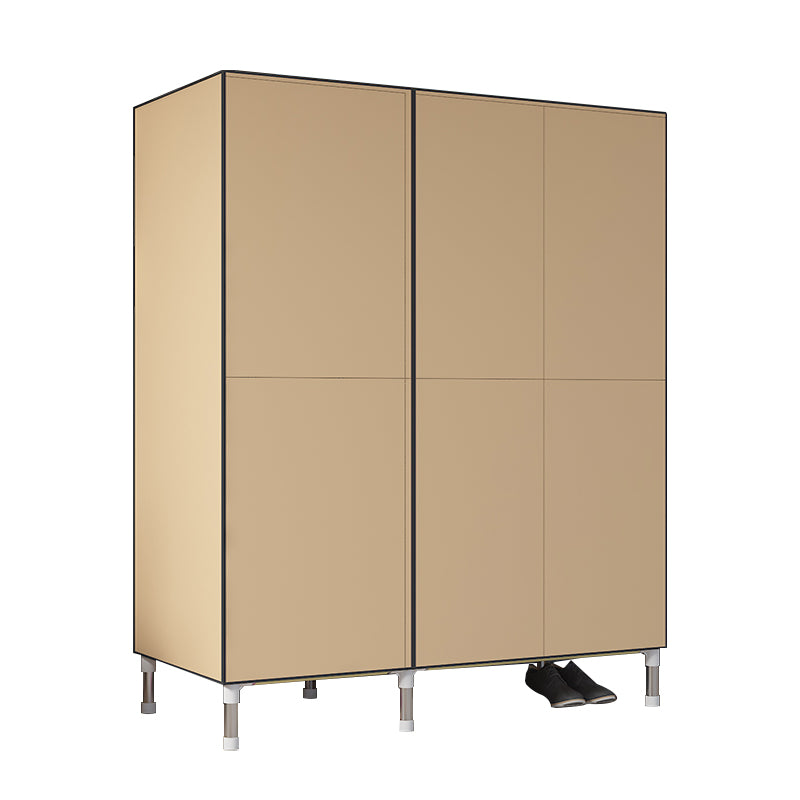 Metal Frame Wardrobe Cabinet Contemporary Style Wardrobe for Home
