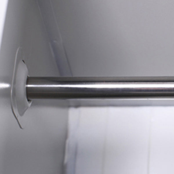 Metal Modern White Wardrobe for Home Matte Finish Cabinet with Hinged Door