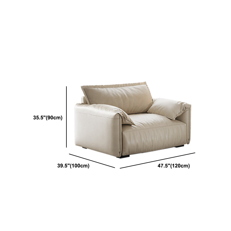 Contemporary Pillow Top Arm Stain Resistant Stationary Seating