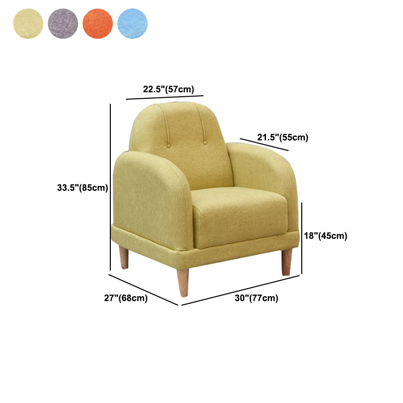 Stationary Fabric Living Room Square Arm Sewn Pillow Back Sofa
