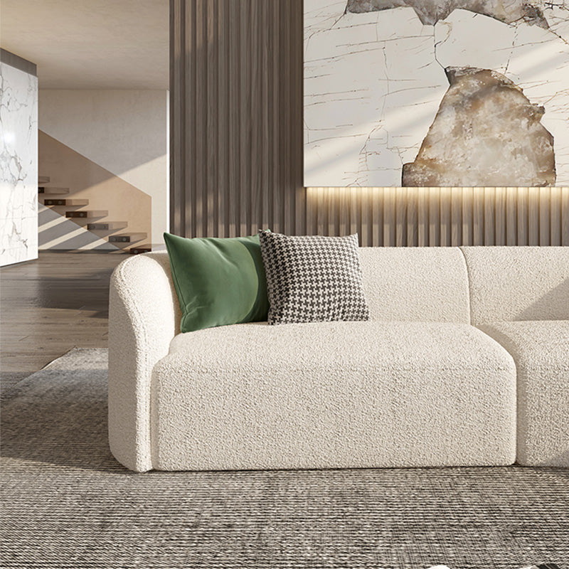 Wool Modern Sofa/Sectional Right Hand Facing for Apartment, Living Room