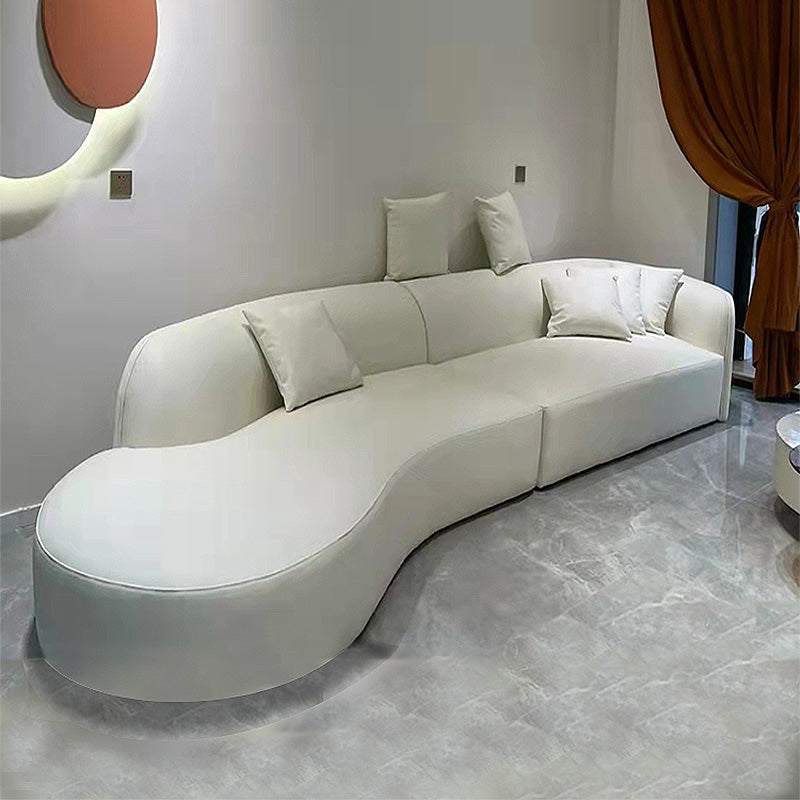 29.5"H Wool One Arm Sectionals Tight Back Scandinavian Sectionals