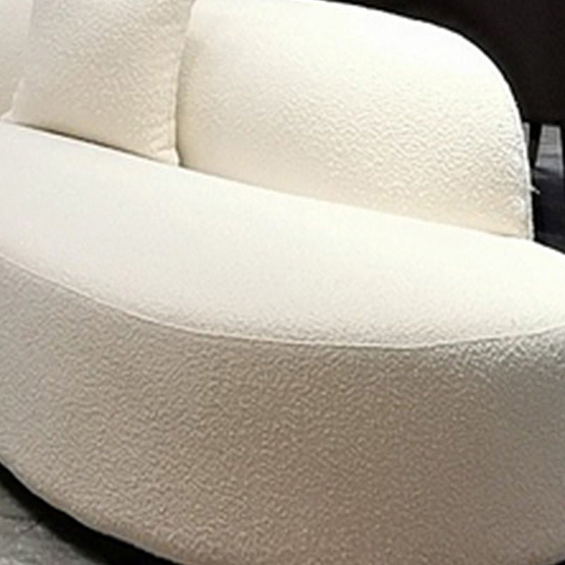 29.5"H Wool One Arm Sectionals Tight Back Scandinavian Sectionals