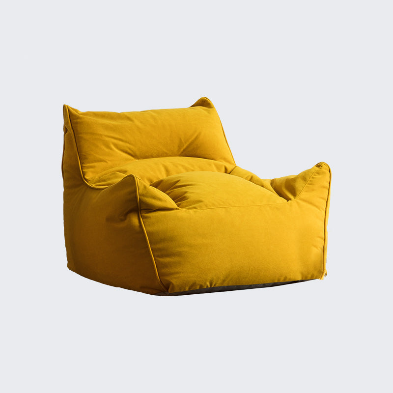 Arms Included Velvet Armchair with Sewn Pillow Back, 35.43" W √ó 39.37" L √ó 25.59" H