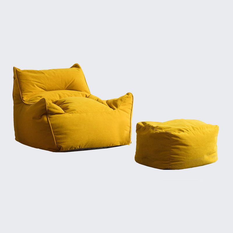 Arms Included Velvet Armchair with Sewn Pillow Back, 35.43" W √ó 39.37" L √ó 25.59" H