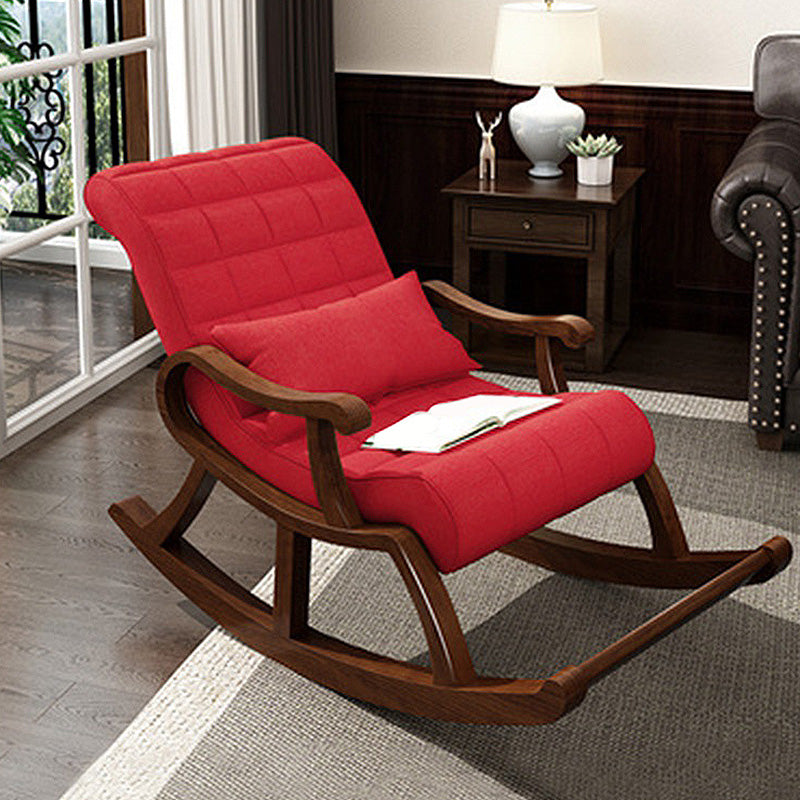 Accent Chair 26.37" L x 59.05" W x 35.03" H Solid Wood Frame Lounge Chair