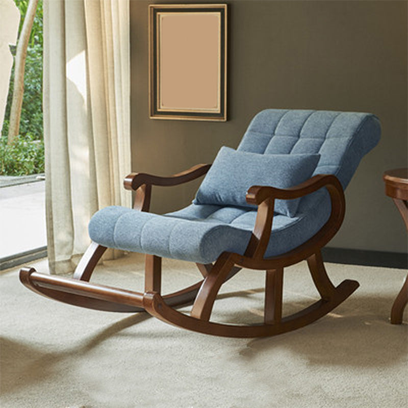 Accent Chair 26.37" L x 59.05" W x 35.03" H Solid Wood Frame Lounge Chair