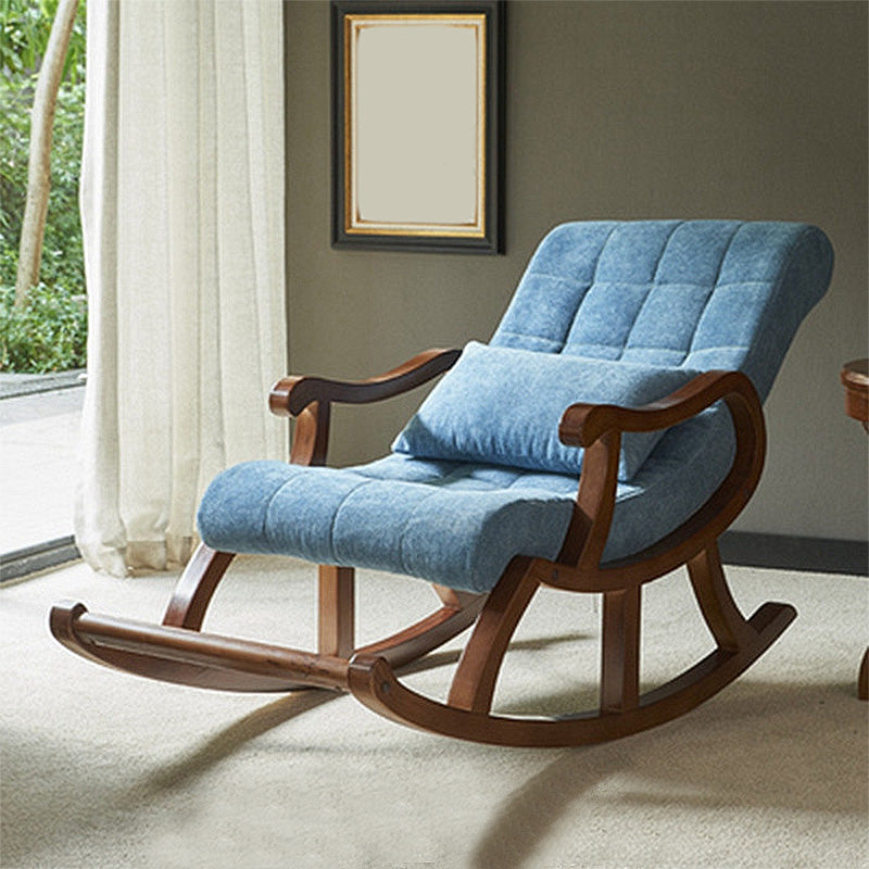 Accent Chair 26.37" L x 59.05" W x 35.03" H Solid Wood Frame Lounge Chair