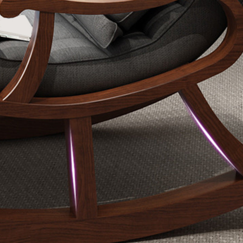 Accent Chair 26.37" L x 59.05" W x 35.03" H Solid Wood Frame Lounge Chair