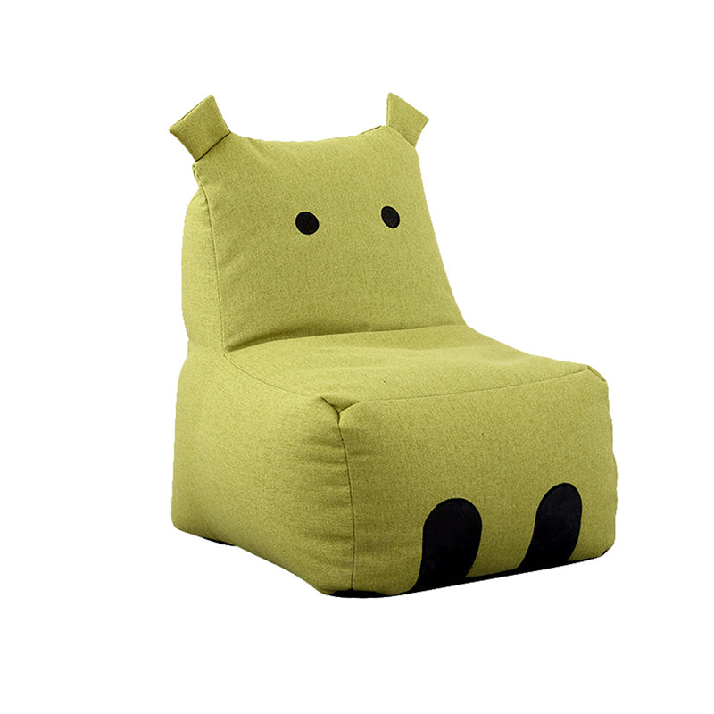 Linen Blend Armless Chair, 22.05" W √ó 17.72" L √ó 23.62" H/ 27.56" W √ó 23.62" L √ó19.69" H