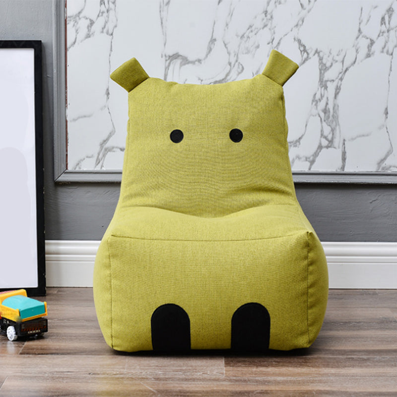 Linen Blend Armless Chair, 22.05" W √ó 17.72" L √ó 23.62" H/ 27.56" W √ó 23.62" L √ó19.69" H