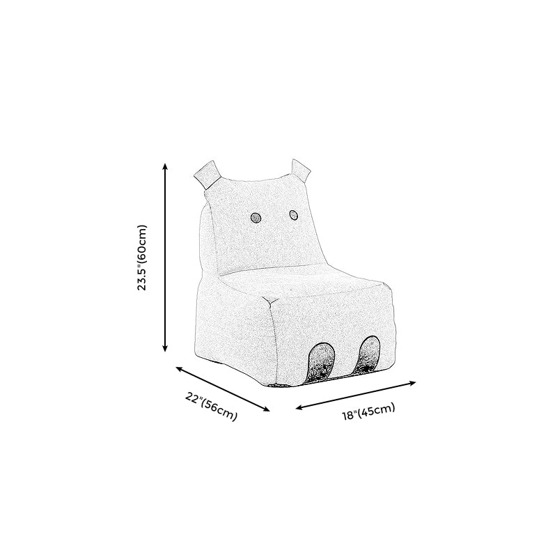 Linen Blend Armless Chair, 22.05" W √ó 17.72" L √ó 23.62" H/ 27.56" W √ó 23.62" L √ó19.69" H