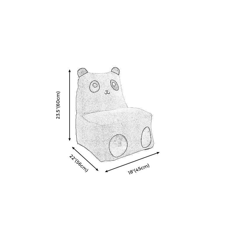 Linen Blend Armless Chair, 22.05" W √ó 17.72" L √ó 23.62" H/ 27.56" W √ó 23.62" L √ó19.69" H