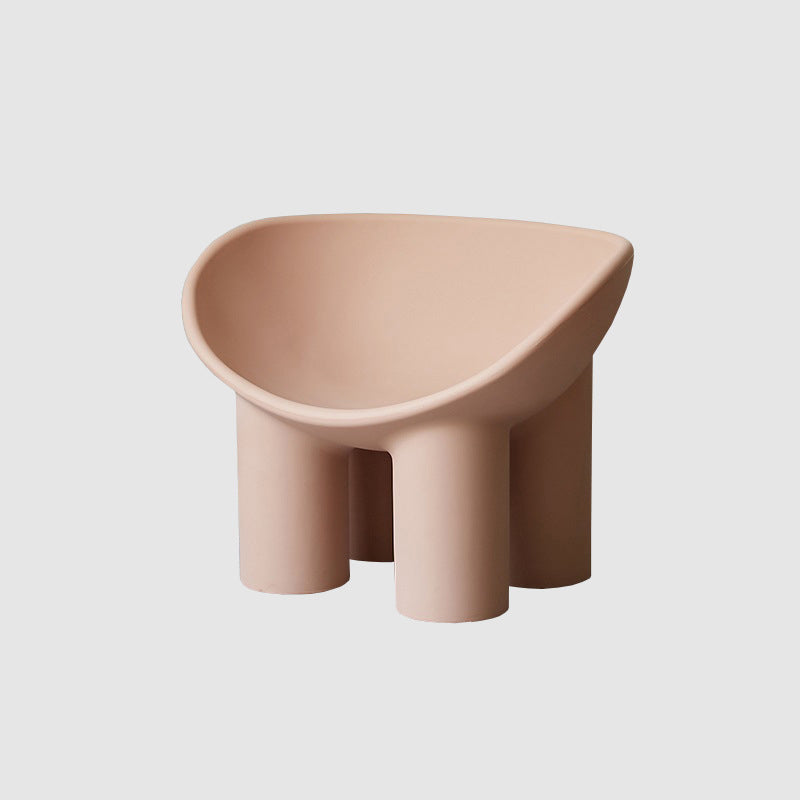 22.44" W √ó 32.68" L √ó 24.80" H Slipper Chair Armless Accent Chair with Basic Four Leg