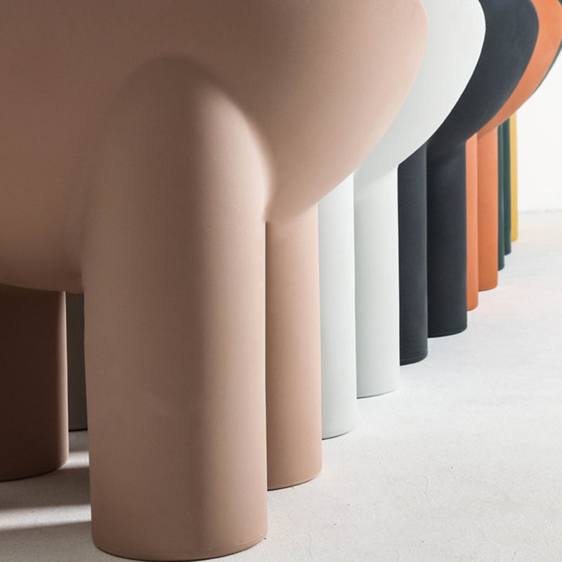 22.44" W √ó 32.68" L √ó 24.80" H Slipper Chair Armless Accent Chair with Basic Four Leg