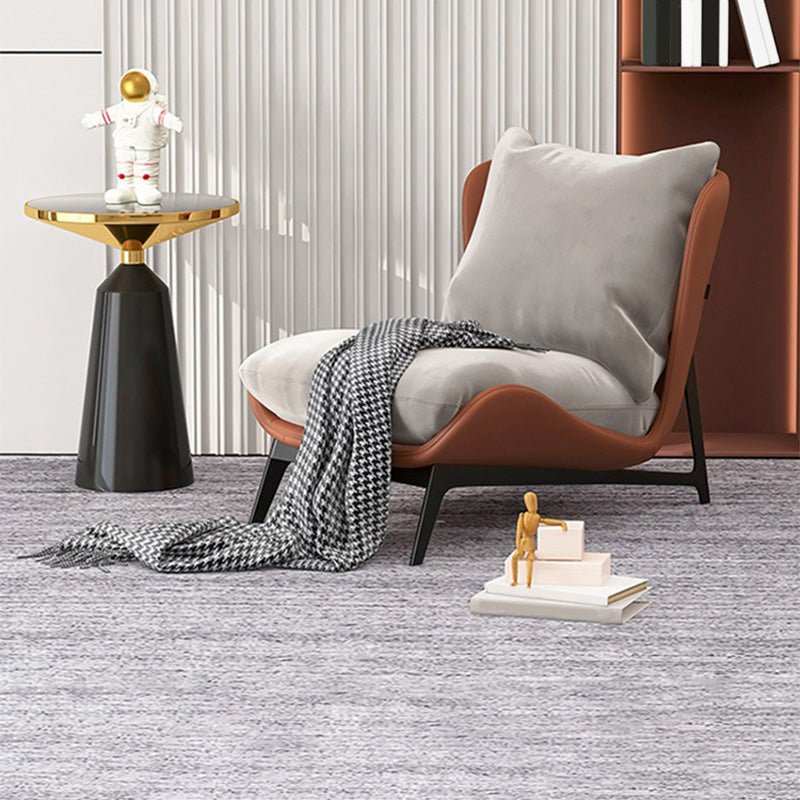 26.77"L x 26.38"W x 29.53"H Velvet Slipper Chair,Modern Armless Chair for Living Room