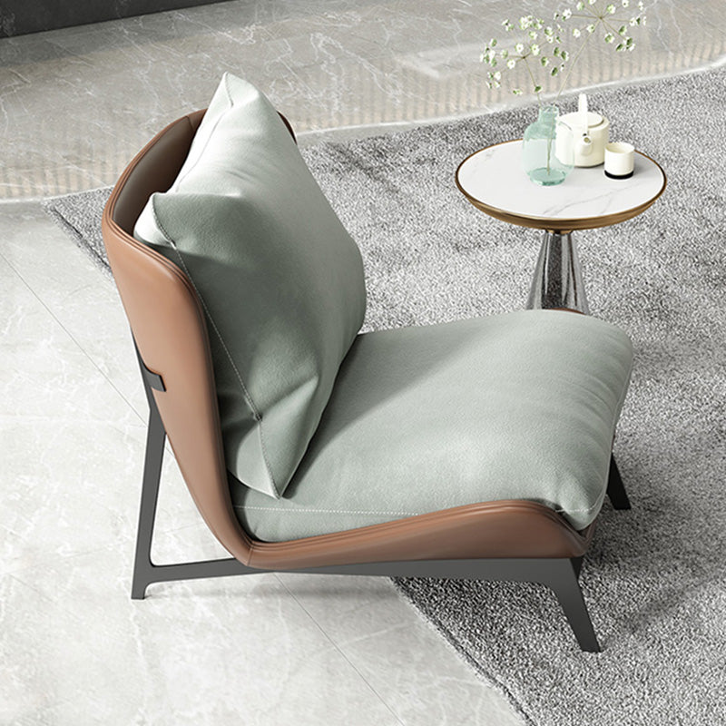 26.77"L x 26.38"W x 29.53"H Velvet Slipper Chair,Modern Armless Chair for Living Room