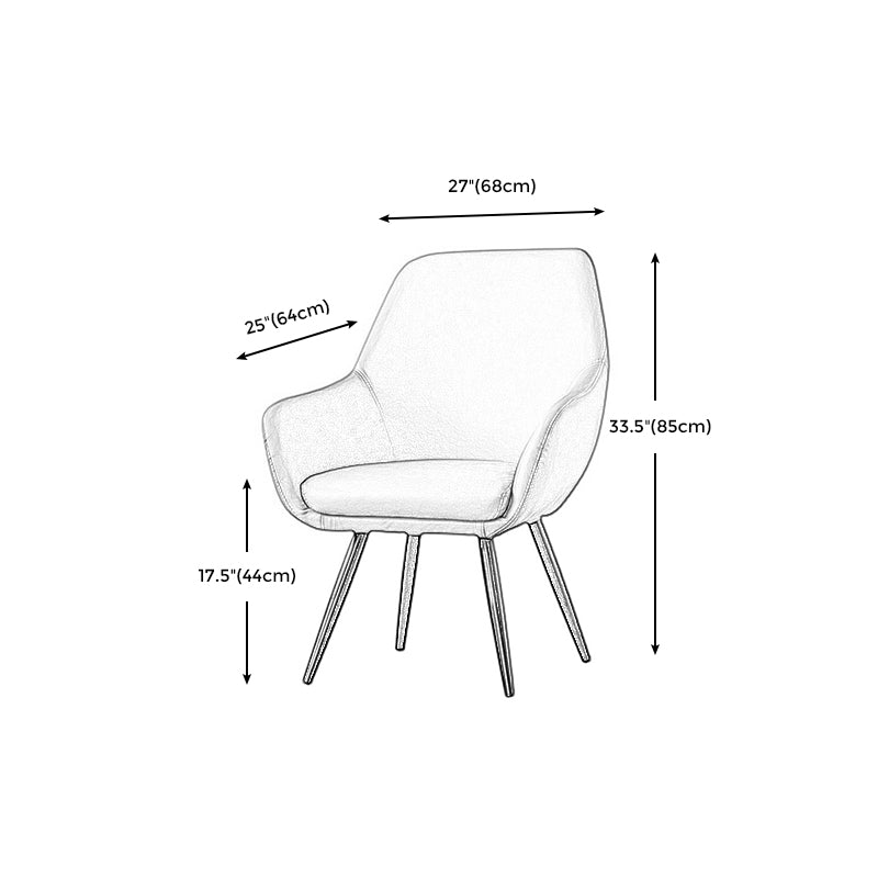 PU Leather Chair 26.74" L x 25.2"W x 33.4"H Chair for Living Room