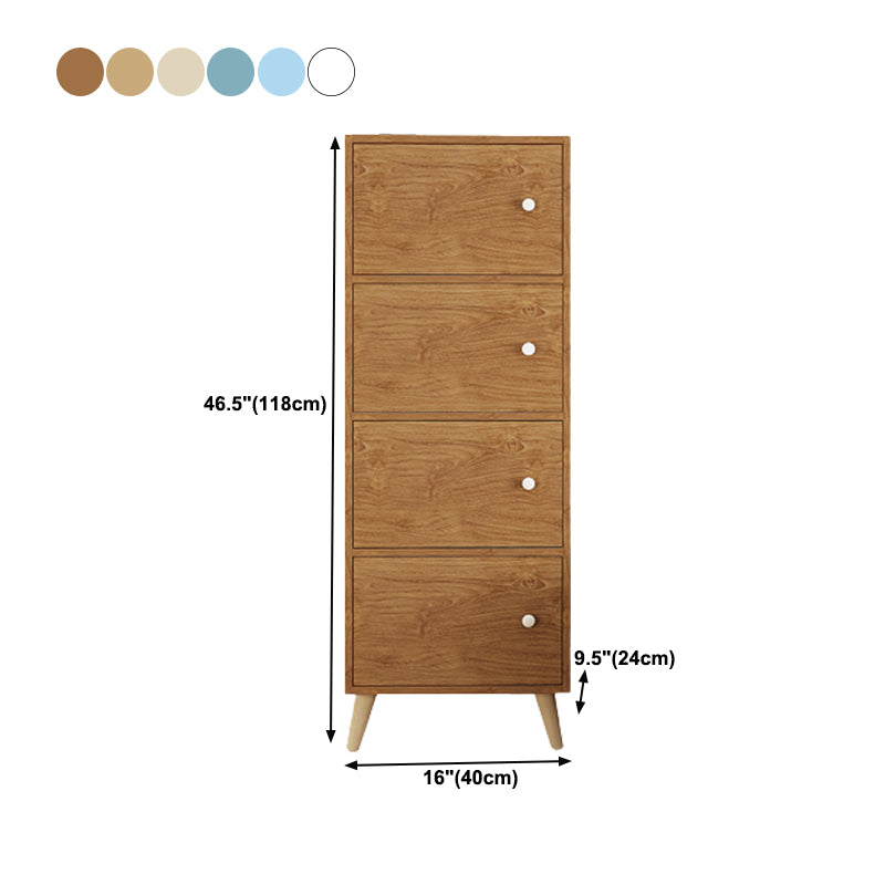 Contemporary Rectangle Accent Cabinet 9.44" Wide Wooden Storage Cabinet