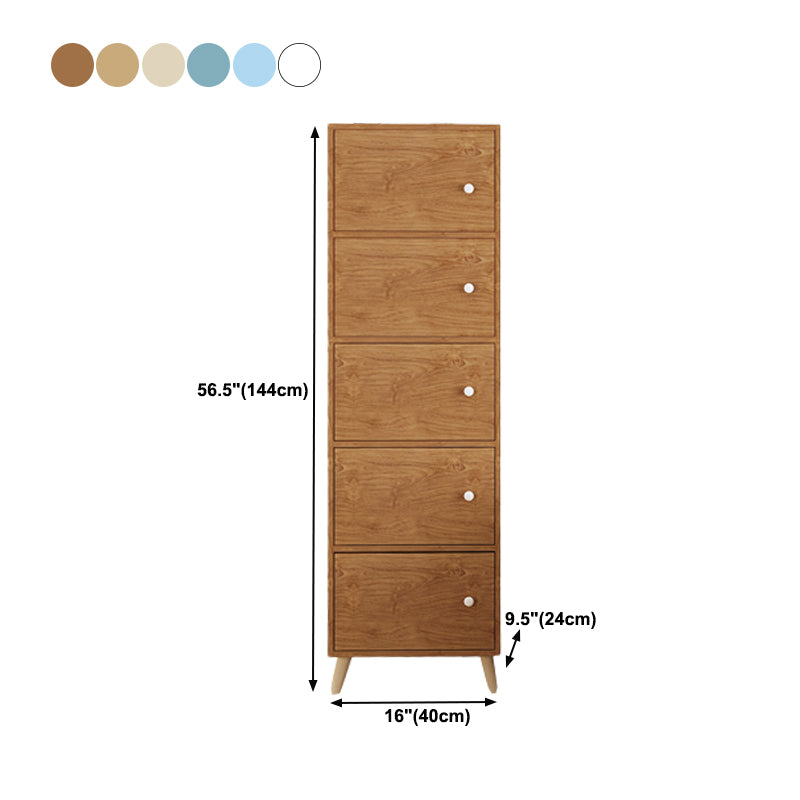 Contemporary Rectangle Accent Cabinet 9.44" Wide Wooden Storage Cabinet