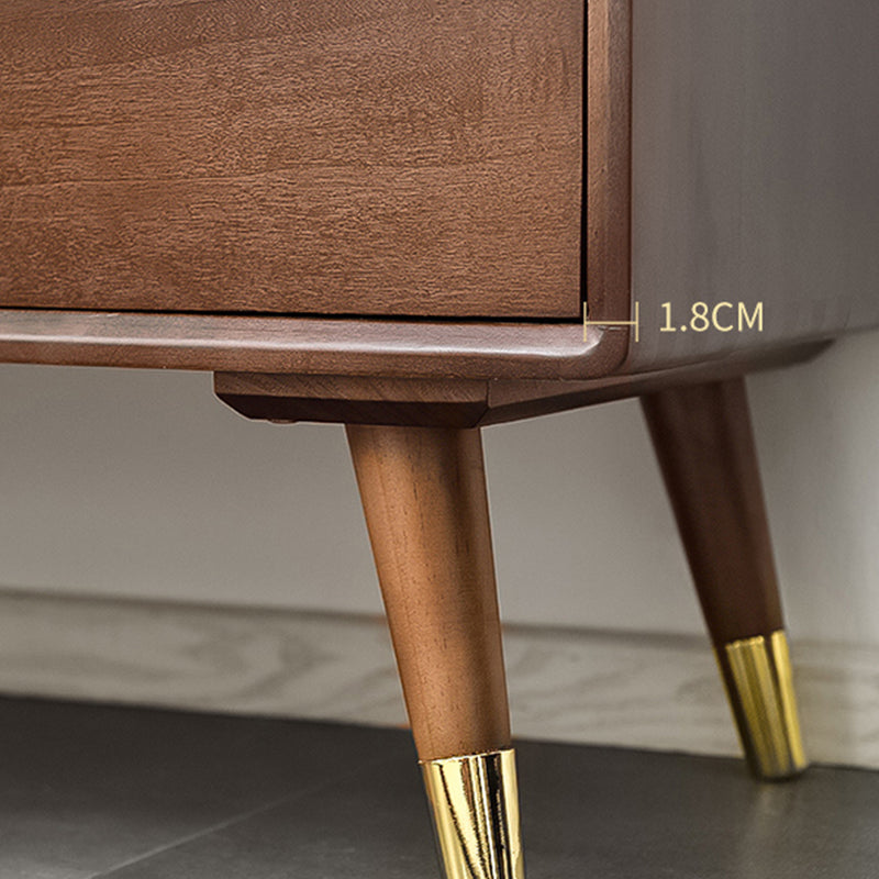 15.74" Wide Solid Wood Accent Chest with Drawer Contemporary Side Cabinet