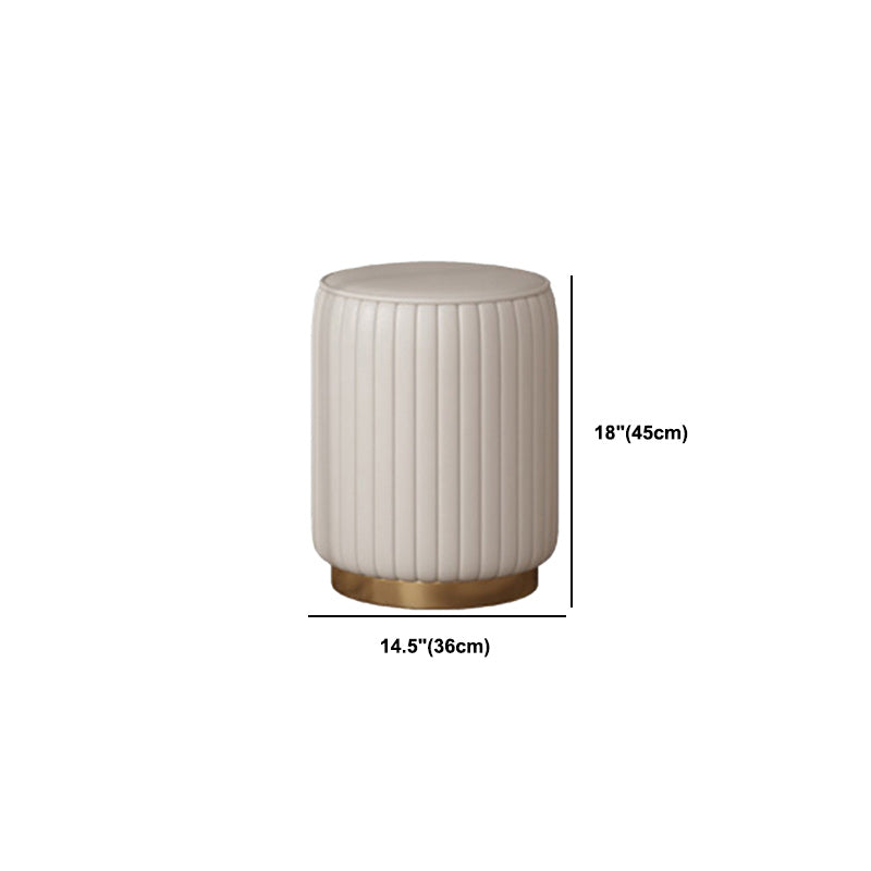 Contemporary Bedroom Storage Box Bright White Straight Feet Vanity Desk