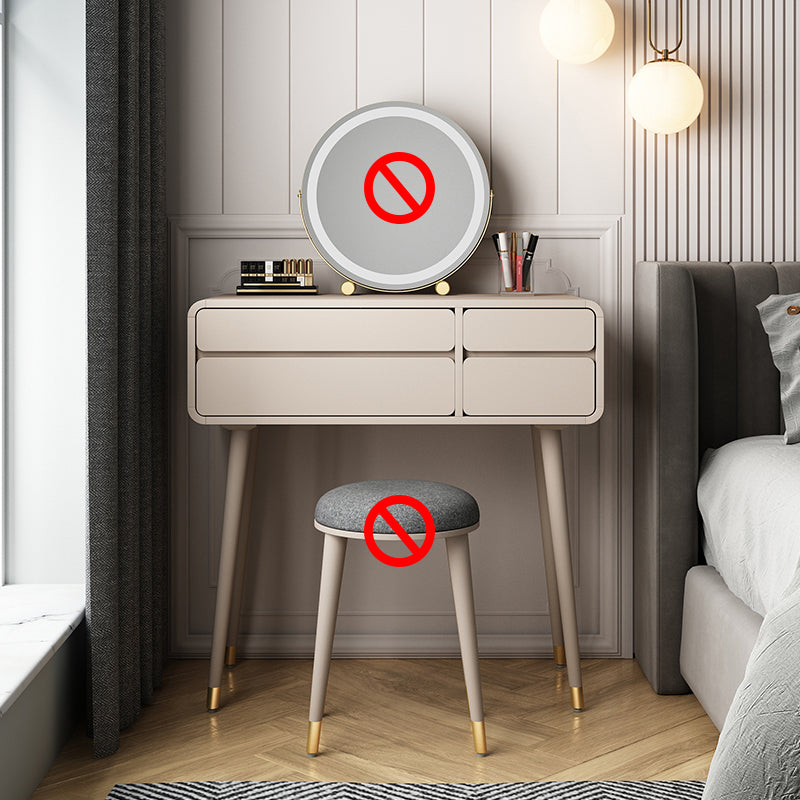 Bedroom Contemporary Storage Box Standing Vanity Dressing Table